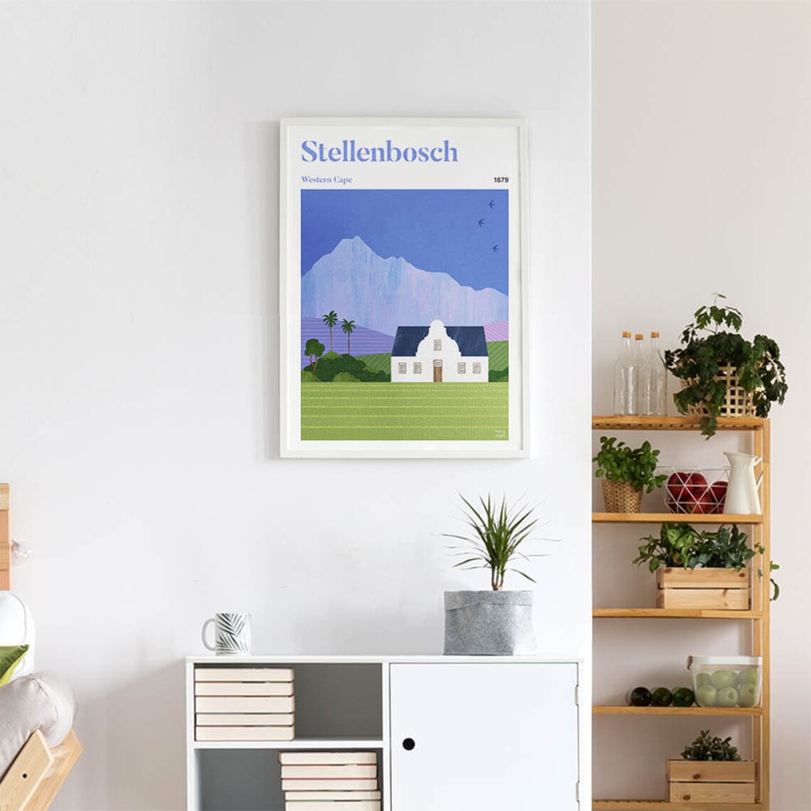 Stellenbosch by Henry Rivers, Travel Poster - Image 4