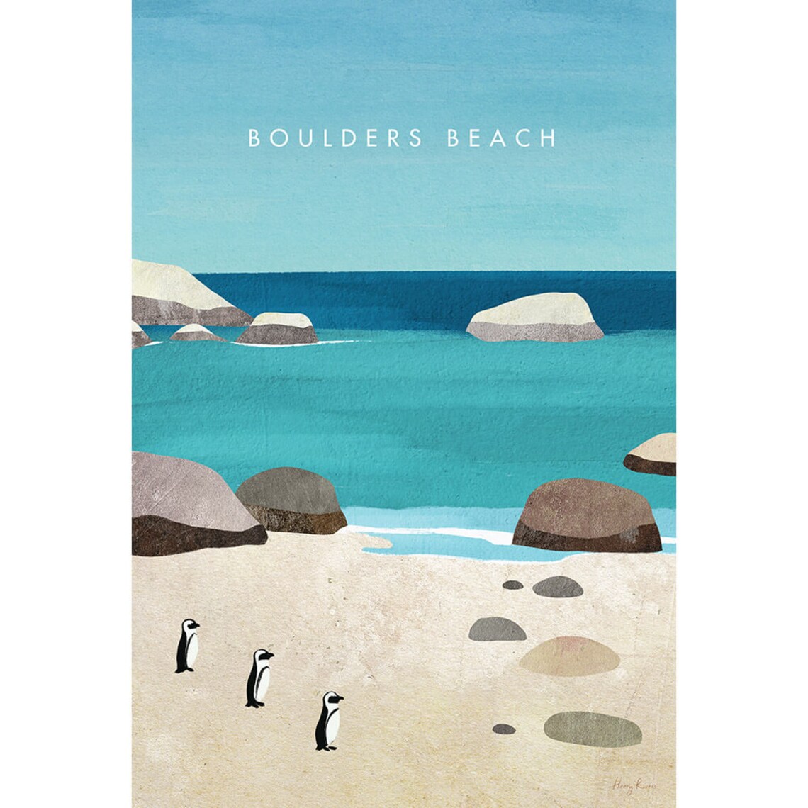 Boulders Beach Cape Town Print by Henry Rivers - Image 2