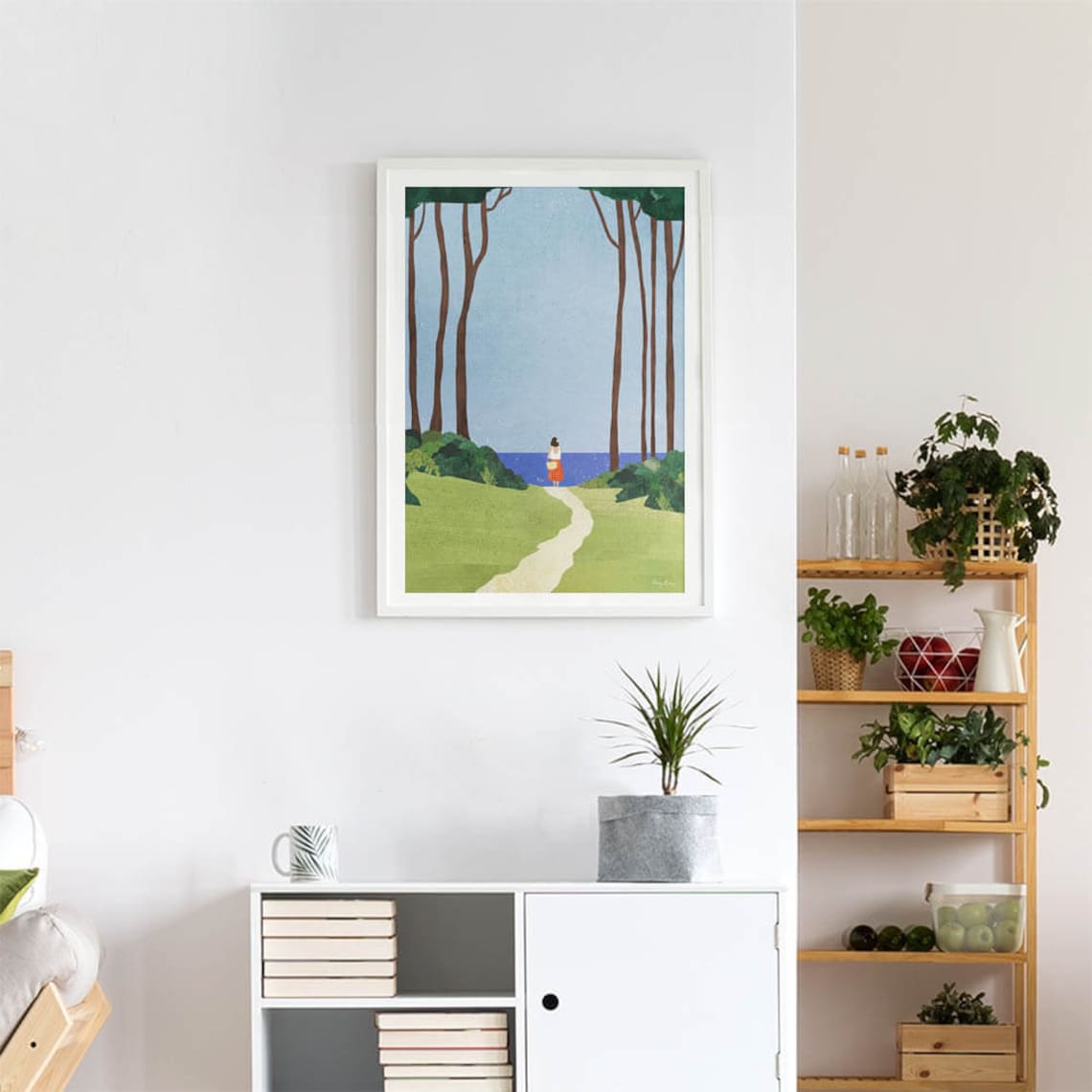 Day Trip Coastal Forest By Henry Rivers, Art Print - Image 4