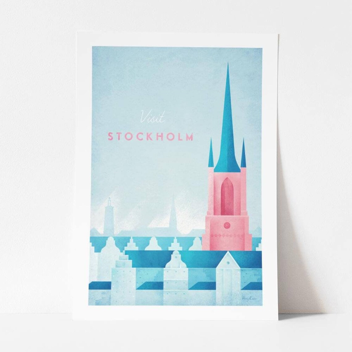 Stockholm Vintage Travel Poster, Minimalist Art Print - Image 4