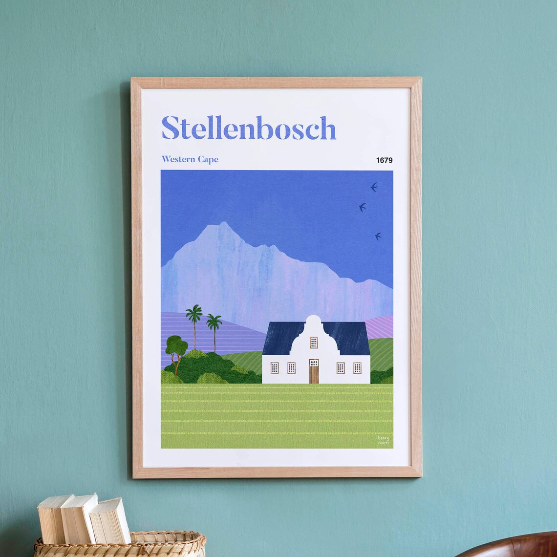 Stellenbosch by Henry Rivers, Travel Poster