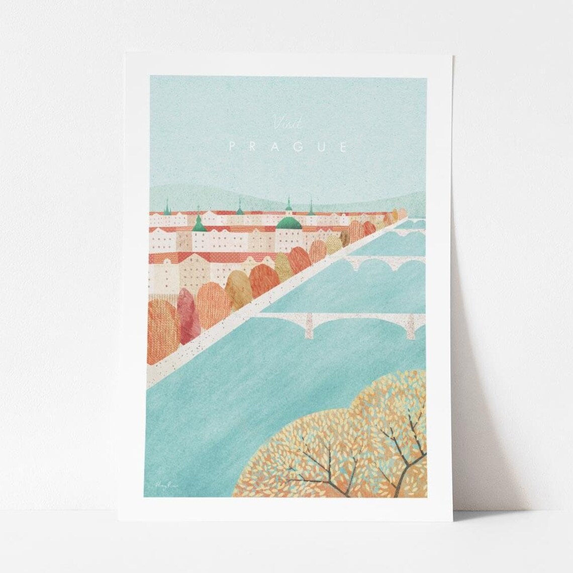Prague By Henry Rivers Travel Poster Art Print - Image 4