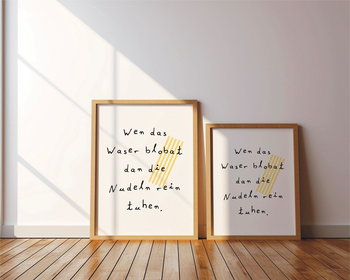 Wen Das Waser Blobat Minimalist Poster Art Print - Image 4
