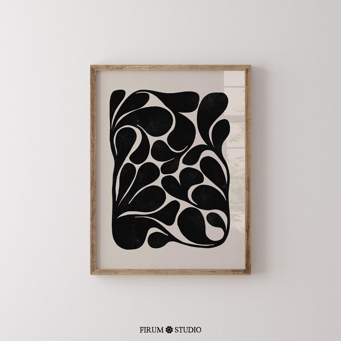 Neutral Botanical Print, Organic Minimalist Art - Image 2
