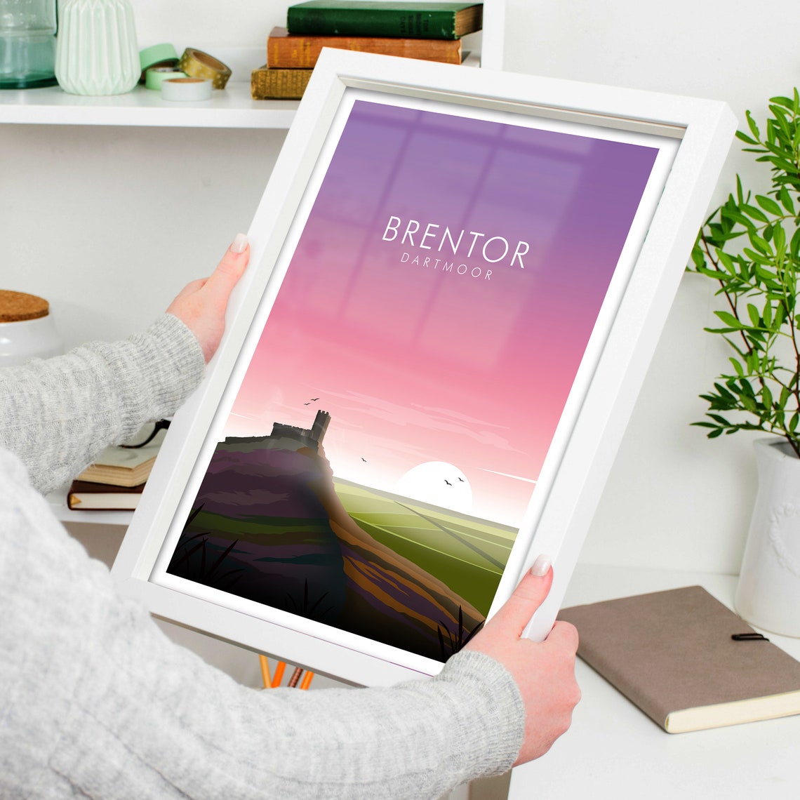 Brentor Church Print Dartmoor - Image 4