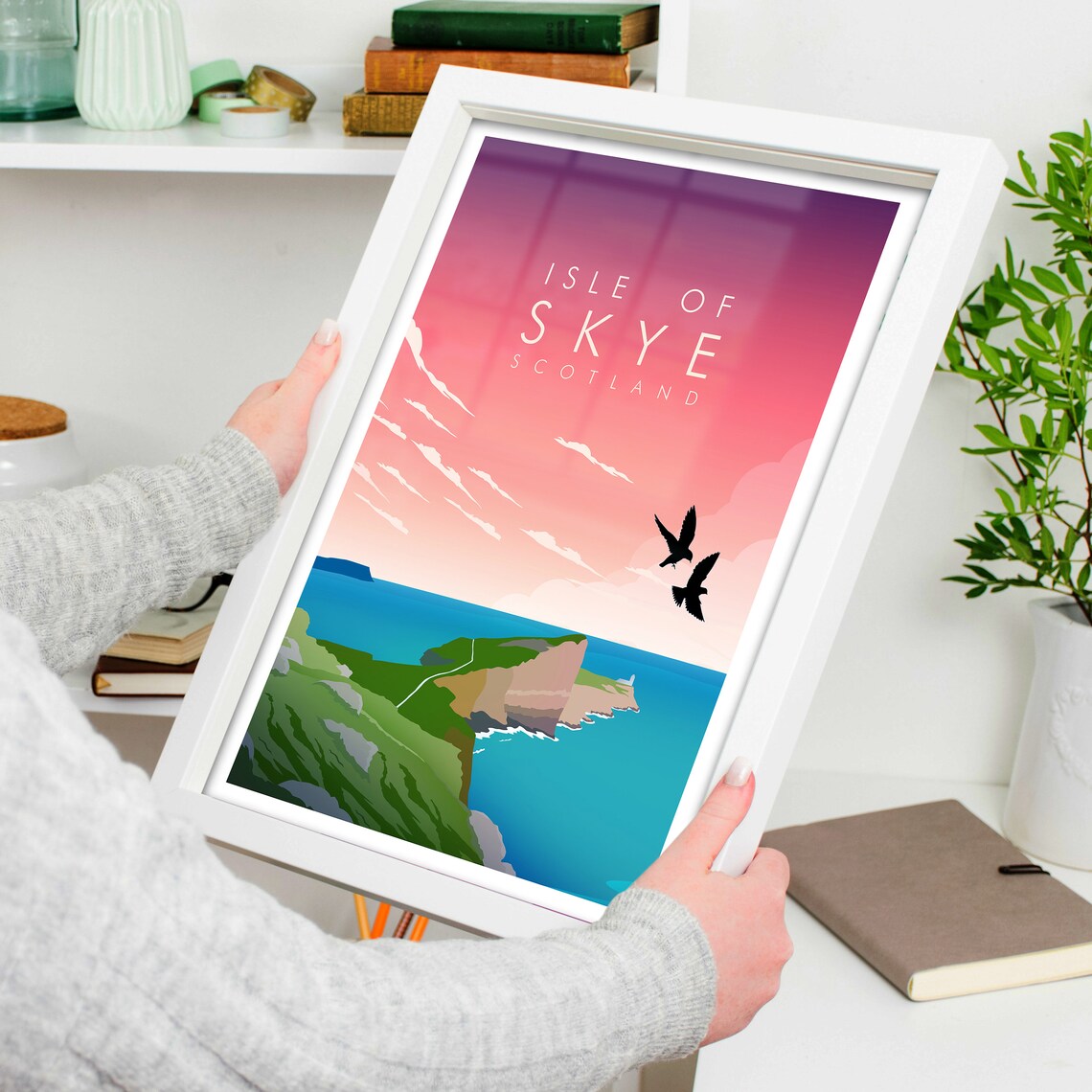 Isle Of Skye Travel Poster, Scotland Landscape - Image 3