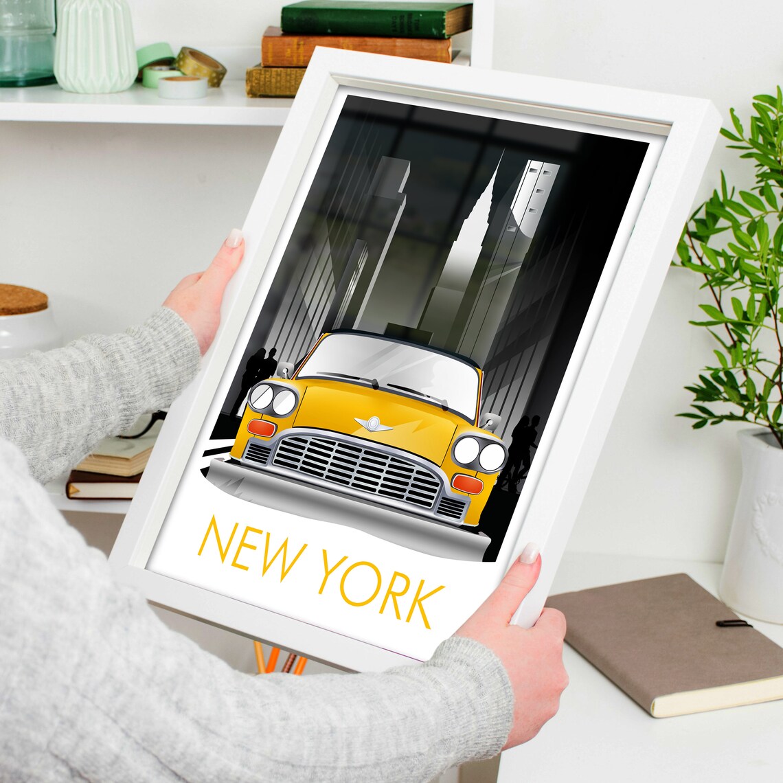 New York City Travel Poster, Cityscape Wall Art - Image 3