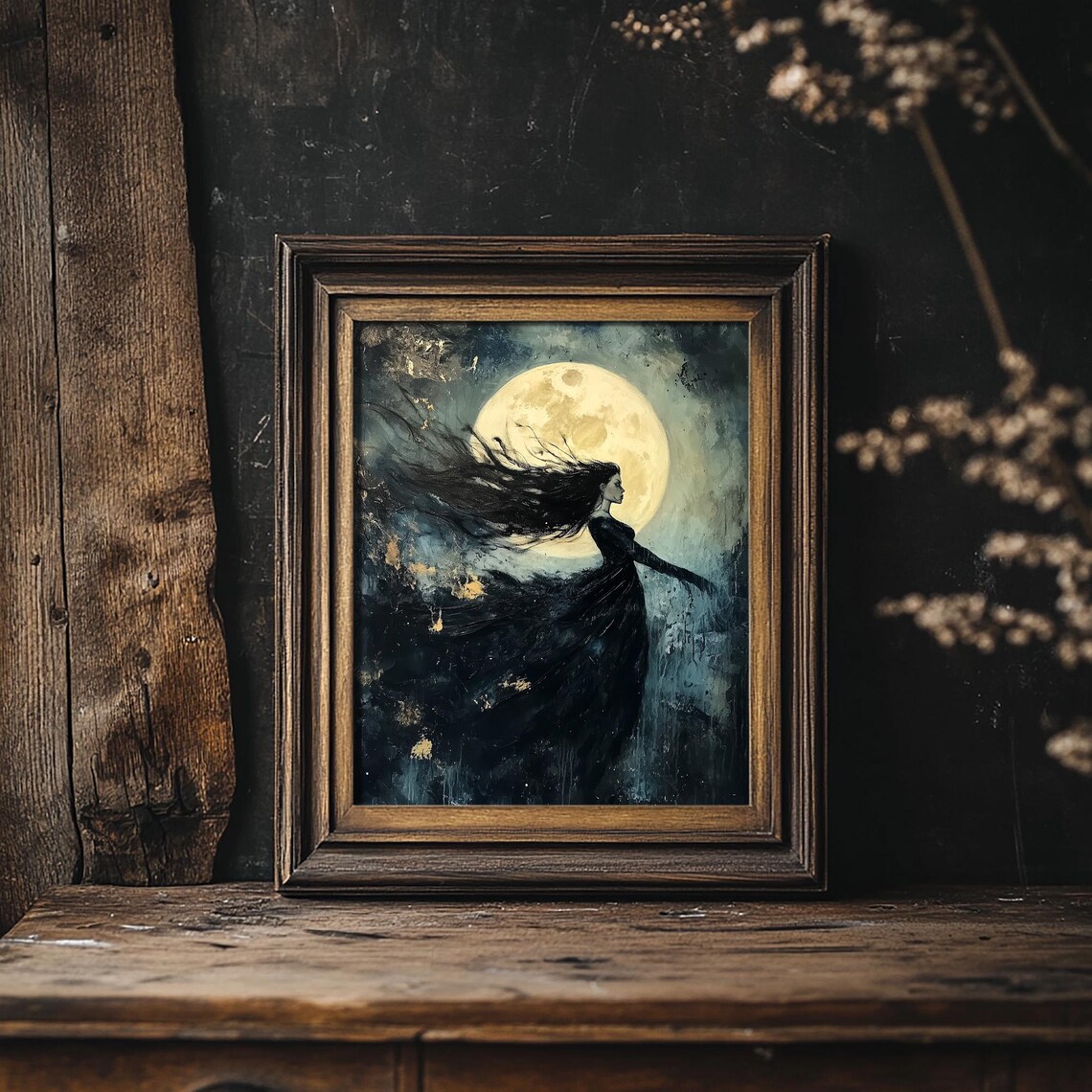 Nyx Goddess of the Night Dark Fantasy Art Print - Image 4