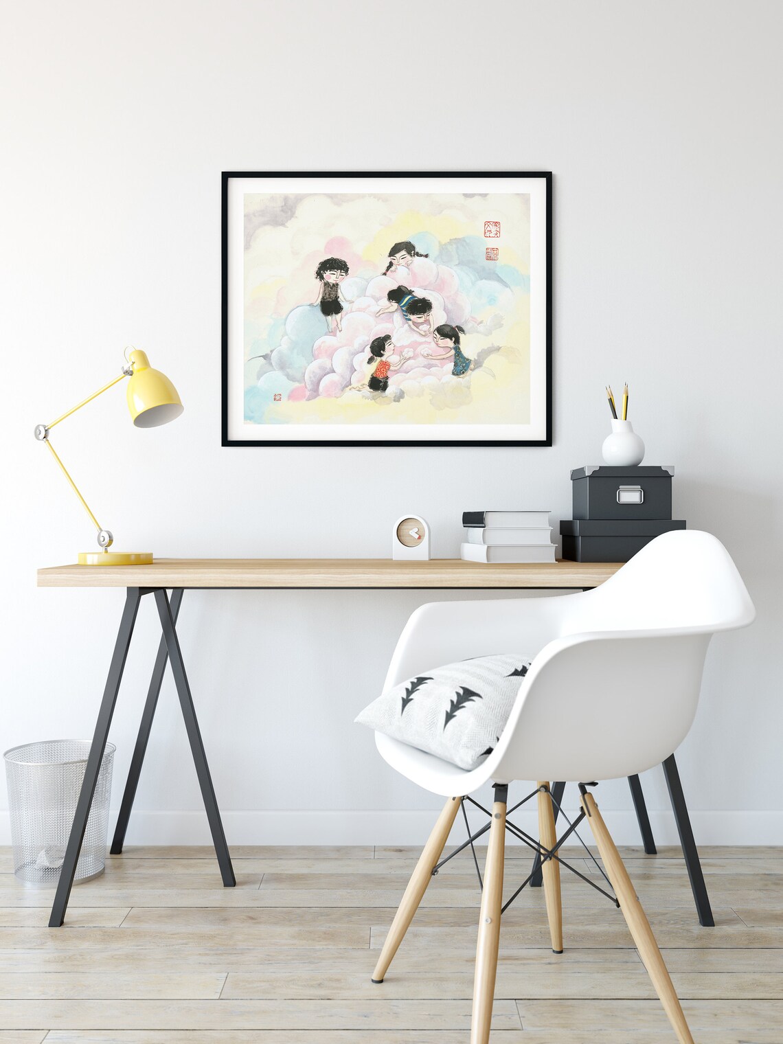 Chinese Painting Children Illustration Art Print - Image 2