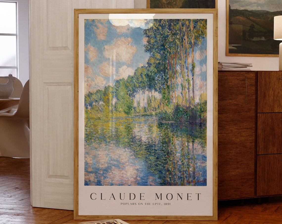 Claude Monet Poplars On The Epte Art Print