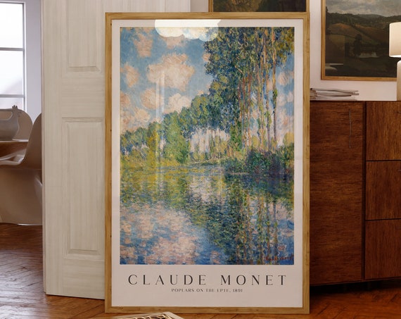 Claude Monet Poplars On The Epte Art Print