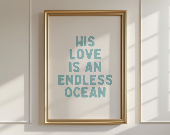 Christian Beachy Bible Verse Quote Poster