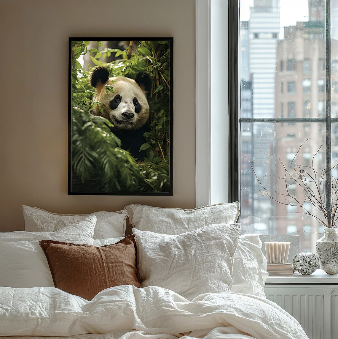 Giant Asian Panda Art Print, Living Room Decor - Image 7