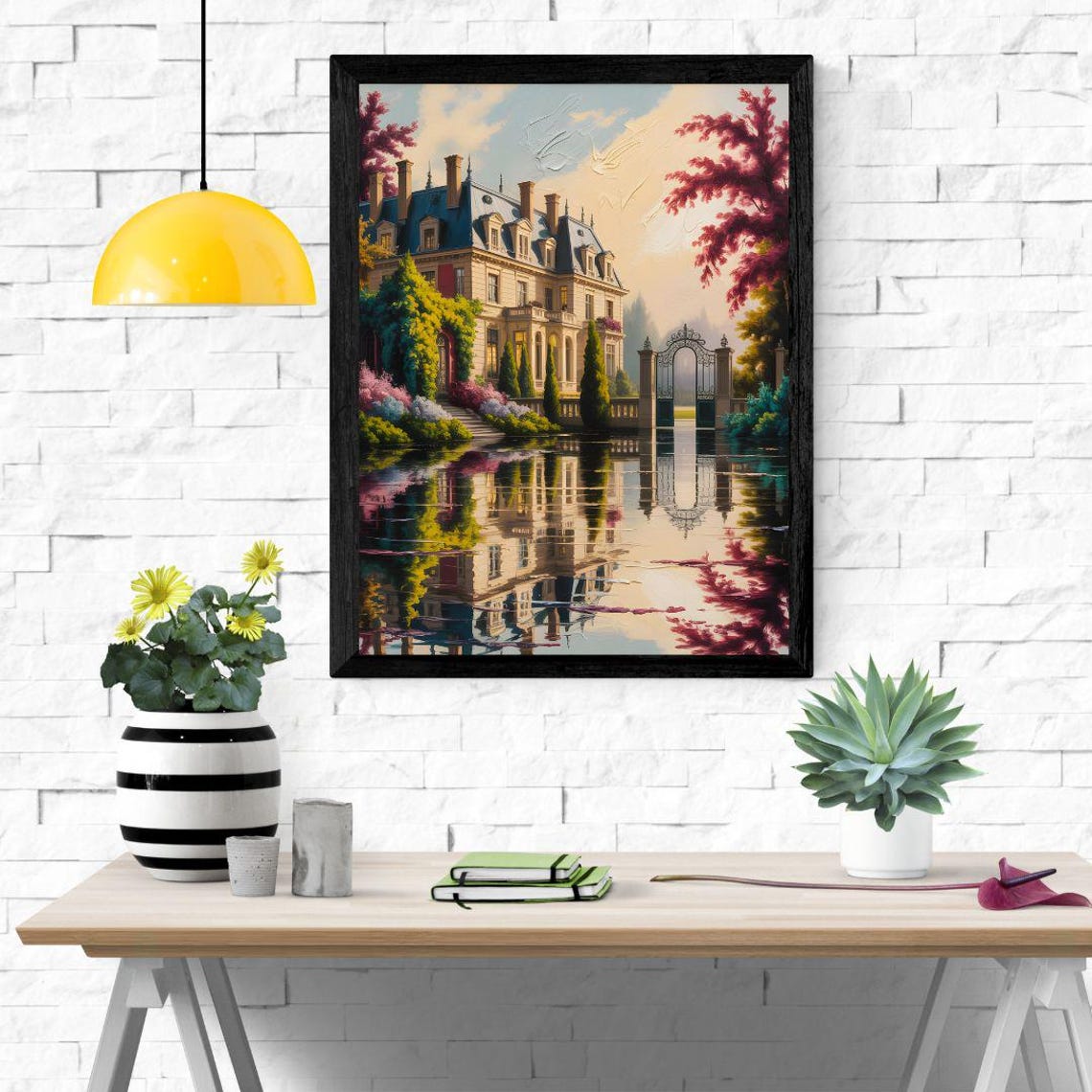 The Velvet Garden, Romantic Vintage Oil Painting