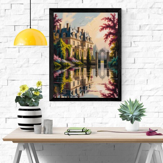 The Velvet Garden, Romantic Vintage Oil Painting