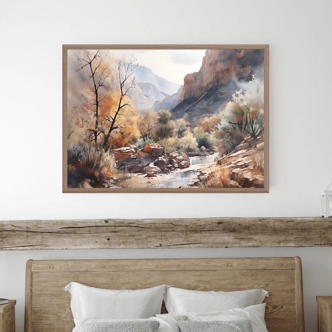 Zion Utah Travel Print Wall Art Zion National Park Travel Poster National Parks Traveler Gift Utah Travel Poster Watercolor Painting Art - Image 2