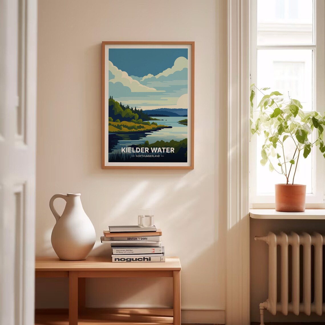 Kielder Water Northumberland Forest Lake Vintage Travel Poster - Image 4