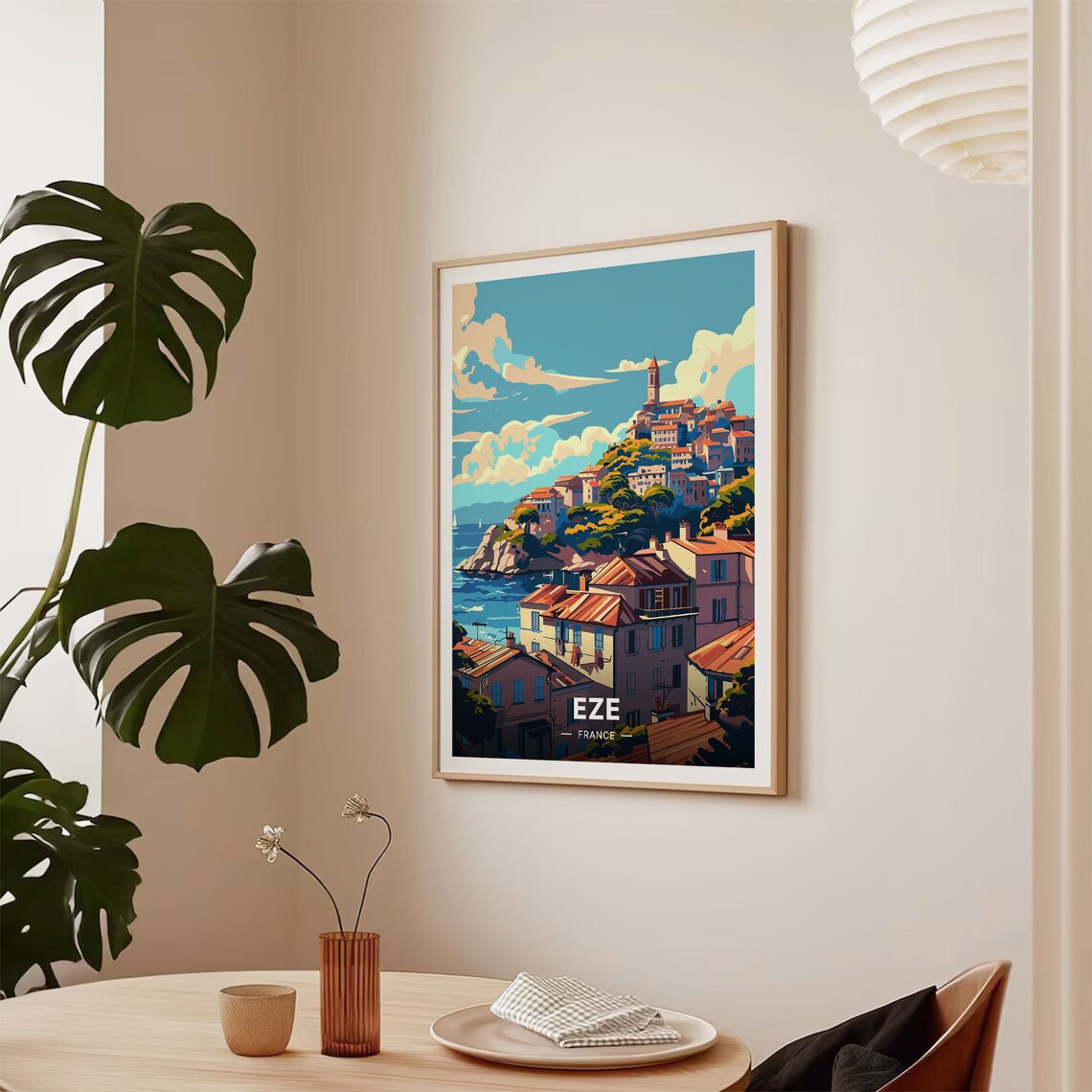 Eze France Travel Poster Coastal Landscape Wall Art French Riviera Home Dcor Art Lover Gift Idea Travel Inspired Artwork C20 1418 - Image 2