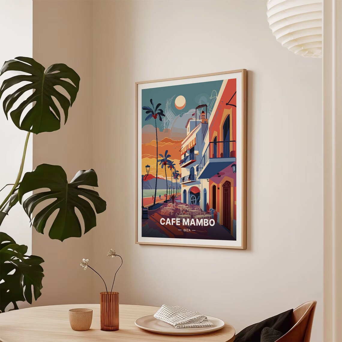 Ibiza Spain Travel Poster, San Antonio Nightlife Scene - Image 2