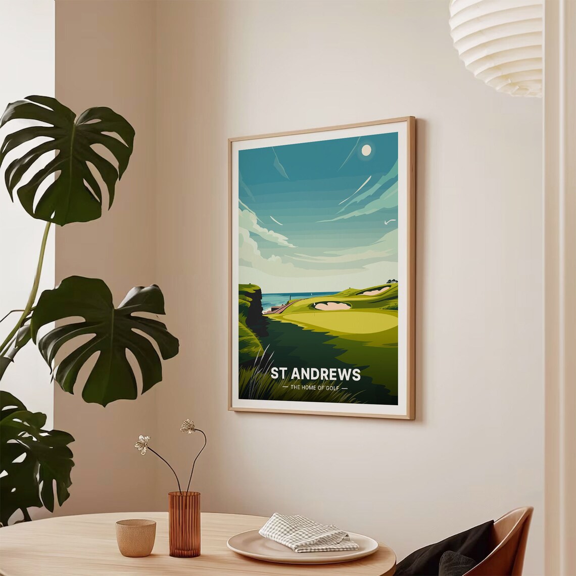 St Andrews The Home Of Golf Travel Poster Scotland Links Course Art - Image 2