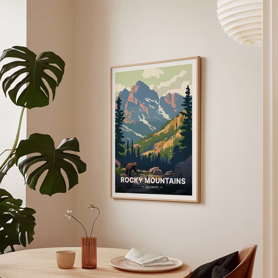 Rocky Mountains National Park Decor Travel Poster - Image 2