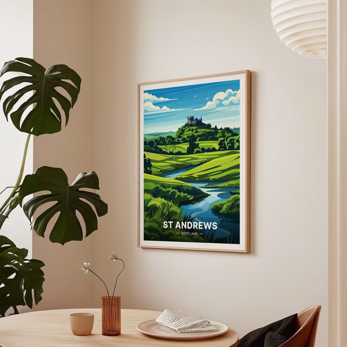 St Andrews Scotland Historic Golf Links Vintage Travel Poster - Image 2