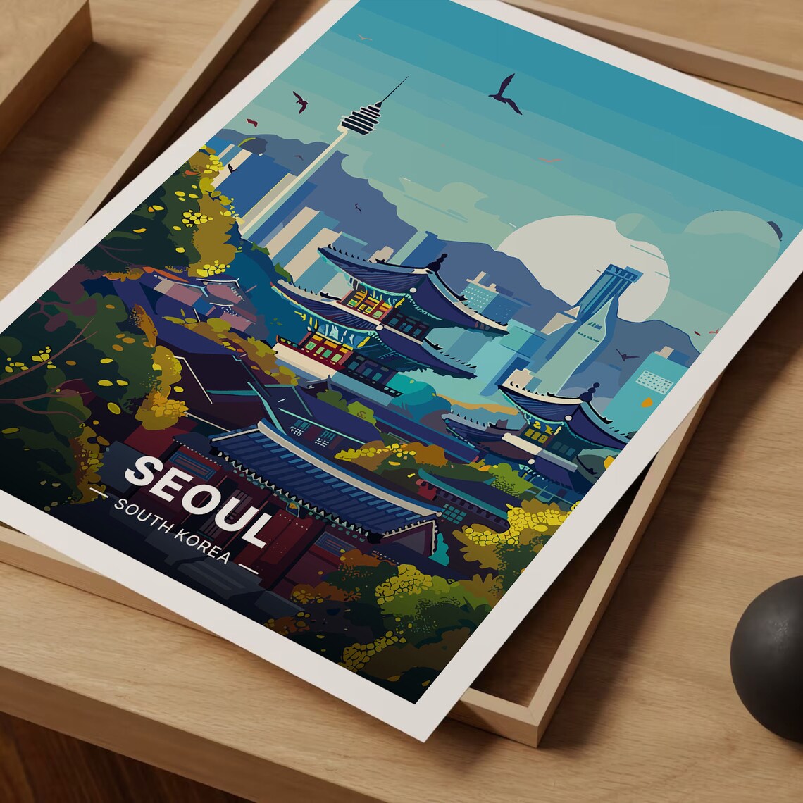 Seoul Travel Poster, South Korea Travel Poster - Image 3