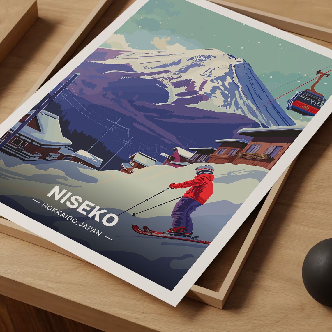 Niseko Ski Resort, Hokkaido Japan Travel Poster - Image 3