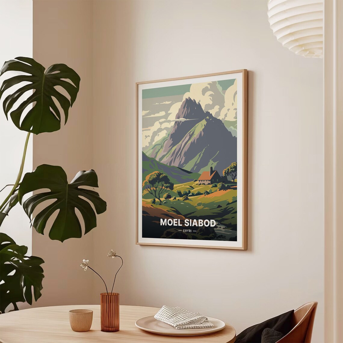 Moel Siabod Eryri Travel Poster, North Wales Landscape - Image 2