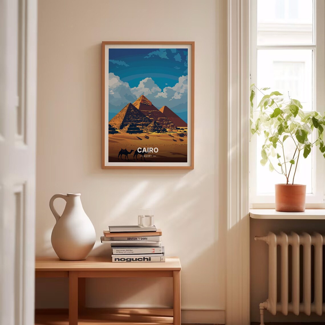 Cairo Pyramids of Giza Travel Poster, Egypt - Image 4