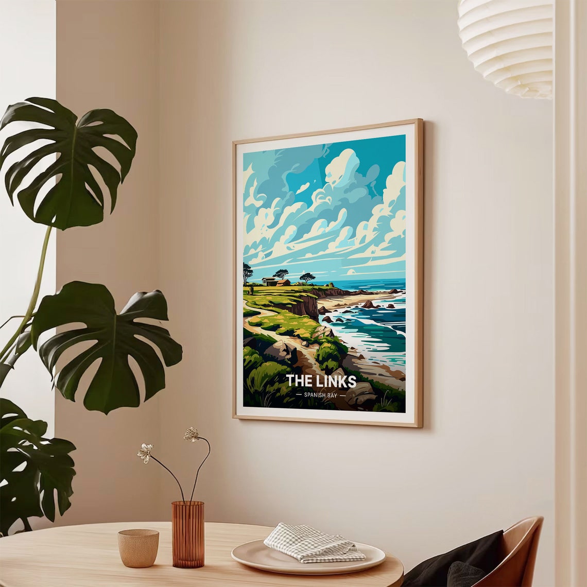 Spanish Bay The Links Coastal Cliffs Cypress Golf Course Poster - Image 2