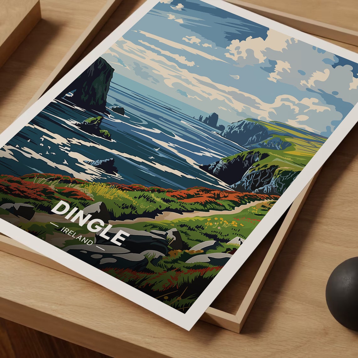 Dingle Ireland Scenic Atlantic Sea Cliffs Coastal Travel Poster - Image 3