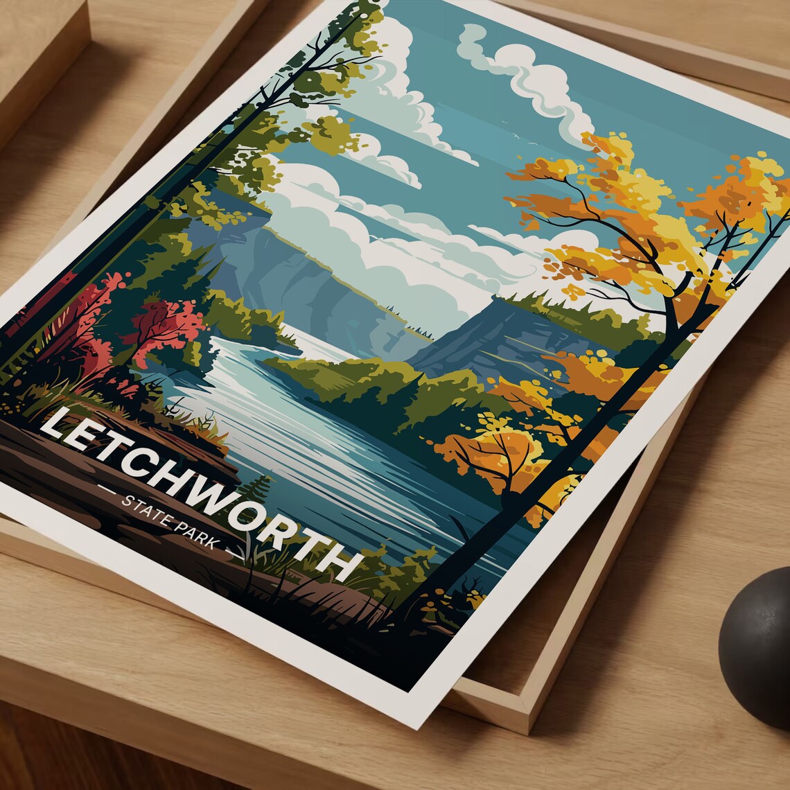 Letchworth State Park New York Travel Poster - Image 3