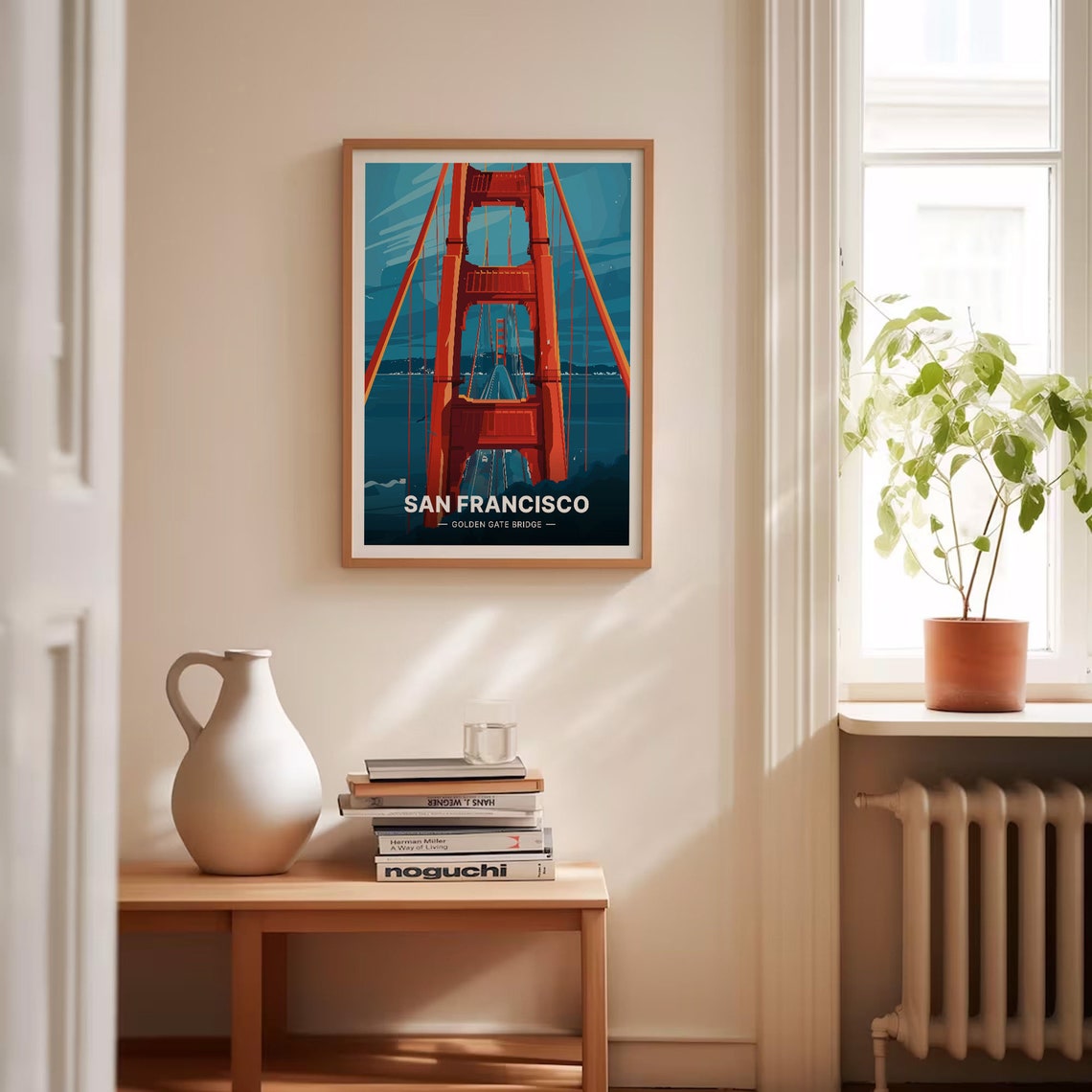 San Francisco Golden Gate Bridge Poster California Iconic View Art - Image 4