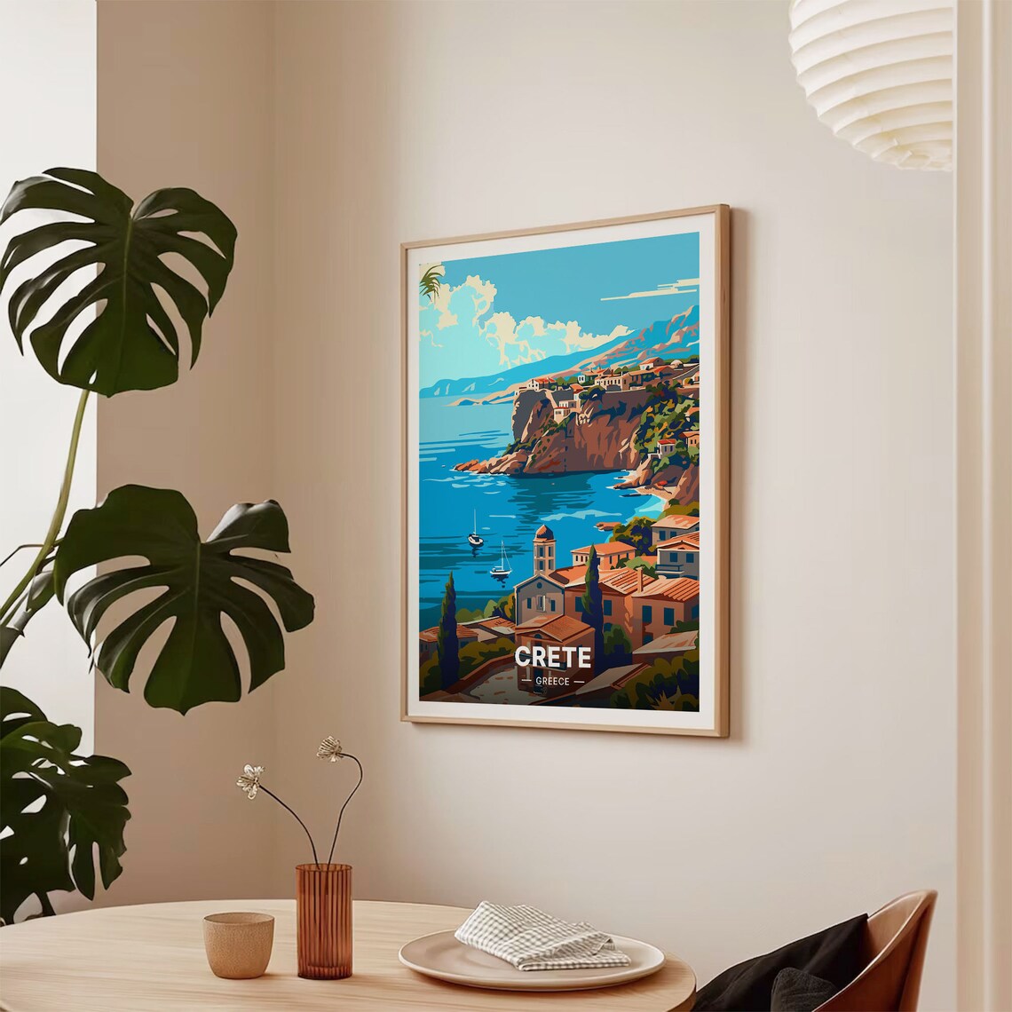 Crete Greece Travel Poster, Scenic Wall Art - Image 2