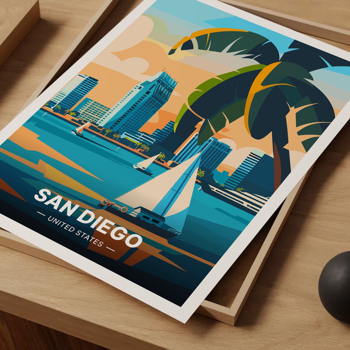 San Diego Travel Poster, California Travel Poster - Image 3