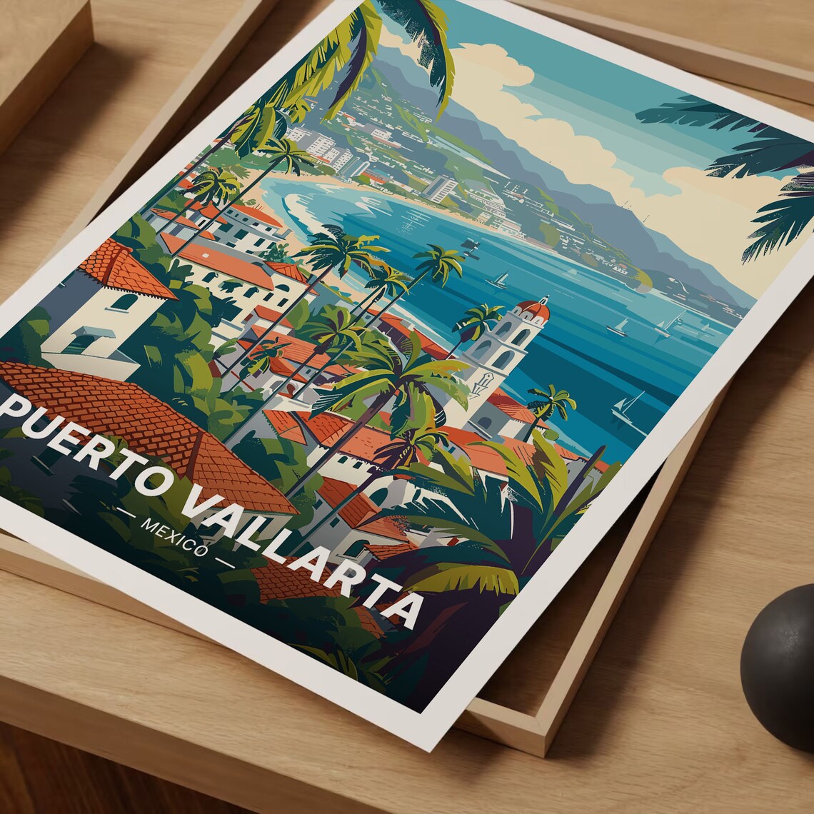 Puerto Vallarta Mexico Travel Poster, Guadalajara Decor - Image 3