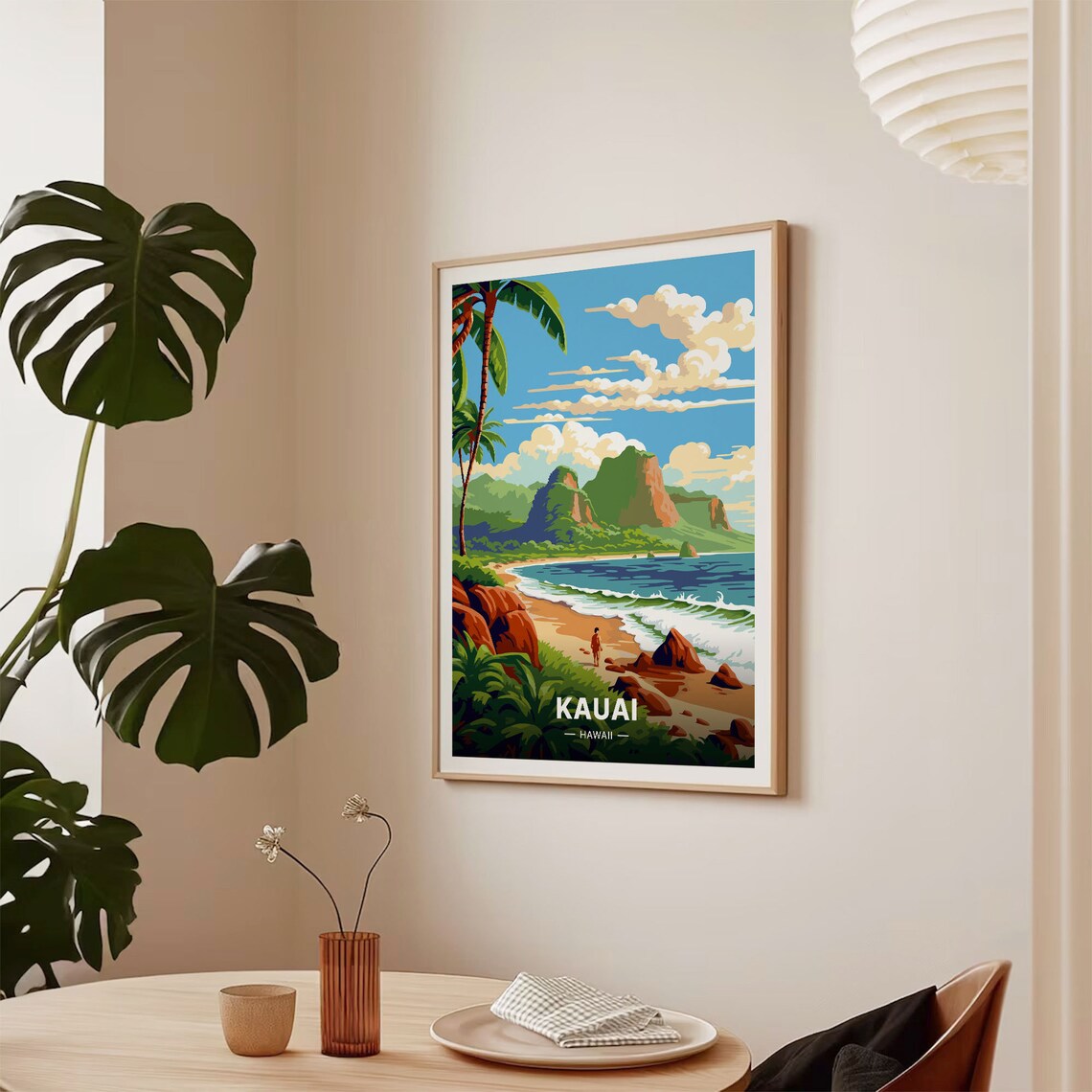 Kauai Travel Poster, Tropical Hawaii Home Decor - Image 2