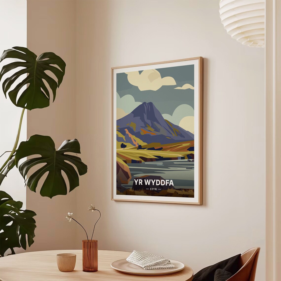 Yr Wyddfa Snowdonia Travel Poster, Wales Landscape - Image 2