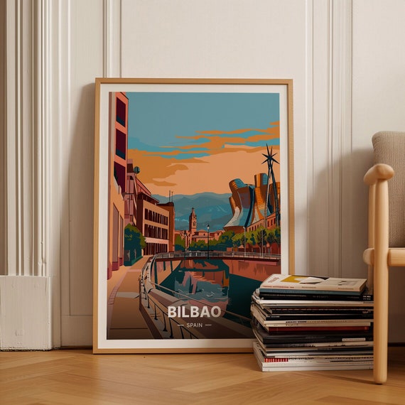 Bilbao Travel Poster Spain Wall Art Perfect Gift For Wanderlust Home Decor Office Decoration C20 1681
