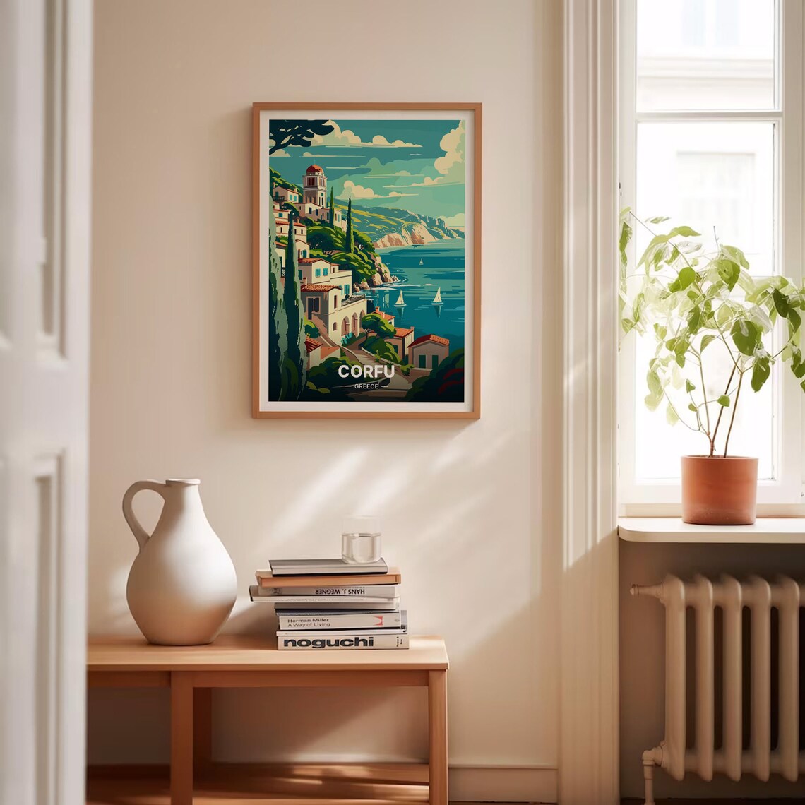 Corfu Greece Travel Poster, Greek Island Landscape - Image 4