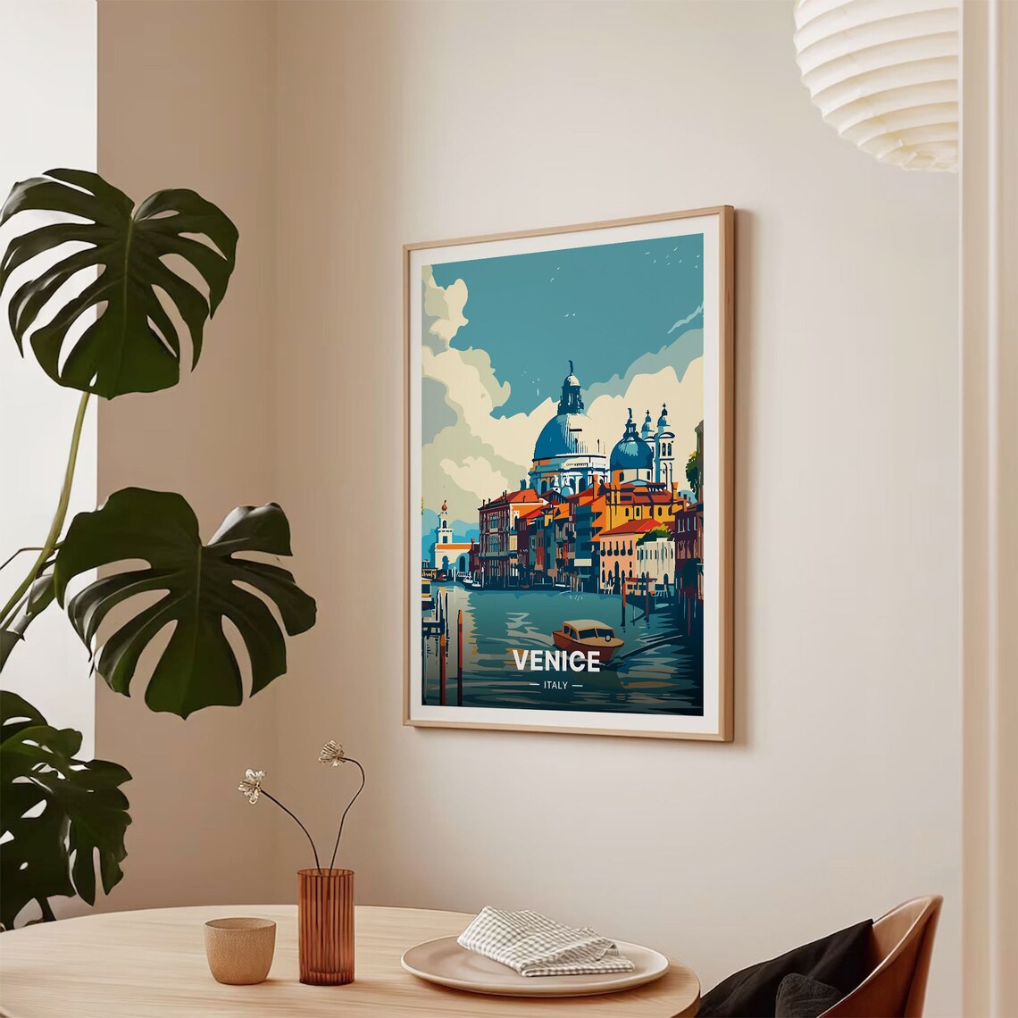 Venice Italy Travel Poster, St Marks Square - Image 2