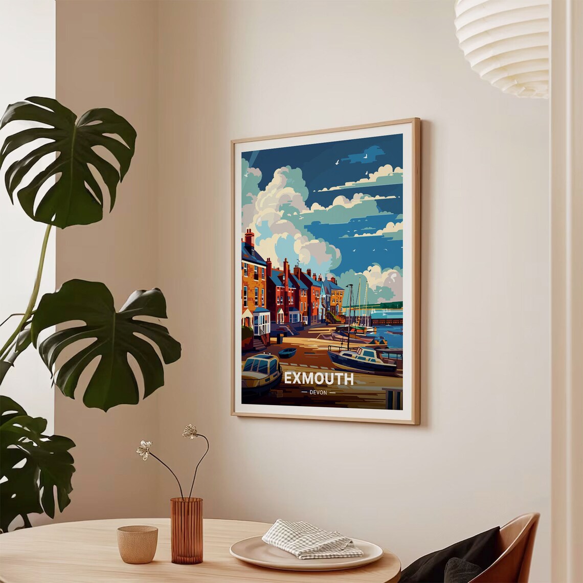Exmouth Travel Poster, England Scenery Art Print - Image 2