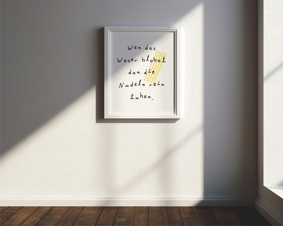 Wen Das Waser Blobat Minimalist Poster Art Print - Image 5