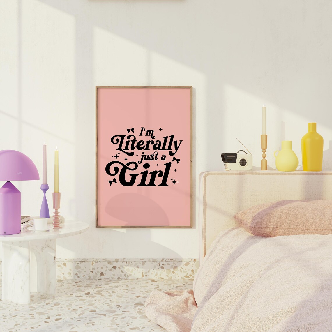 I’m Literally Just A Girl, Coquette Art Trendy Girls - Image 2