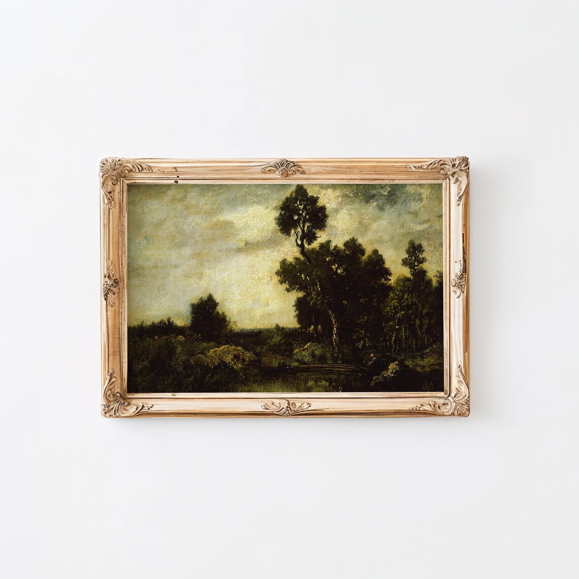 Vintage Moody Landscape, Dark Academia Art Print - Image 2