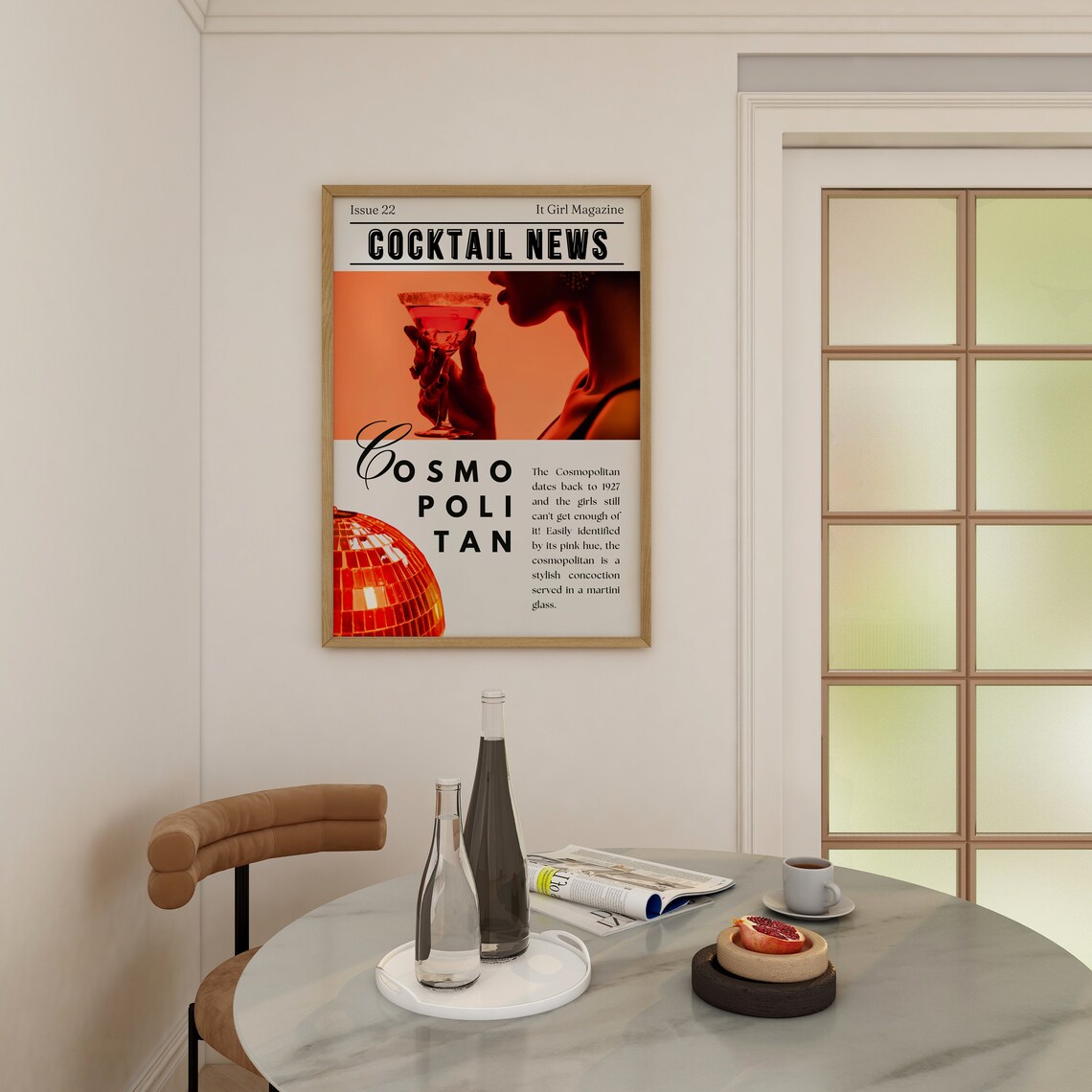 Cosmopolitan Magazine Trendy Headline Poster, Dorm Room Decor - Image 4