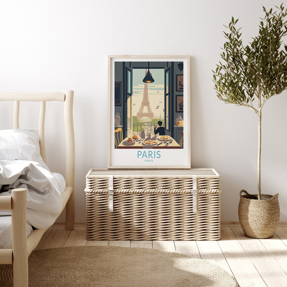 Paris Travel Poster, Eiffel Tower France Travel - Image 3