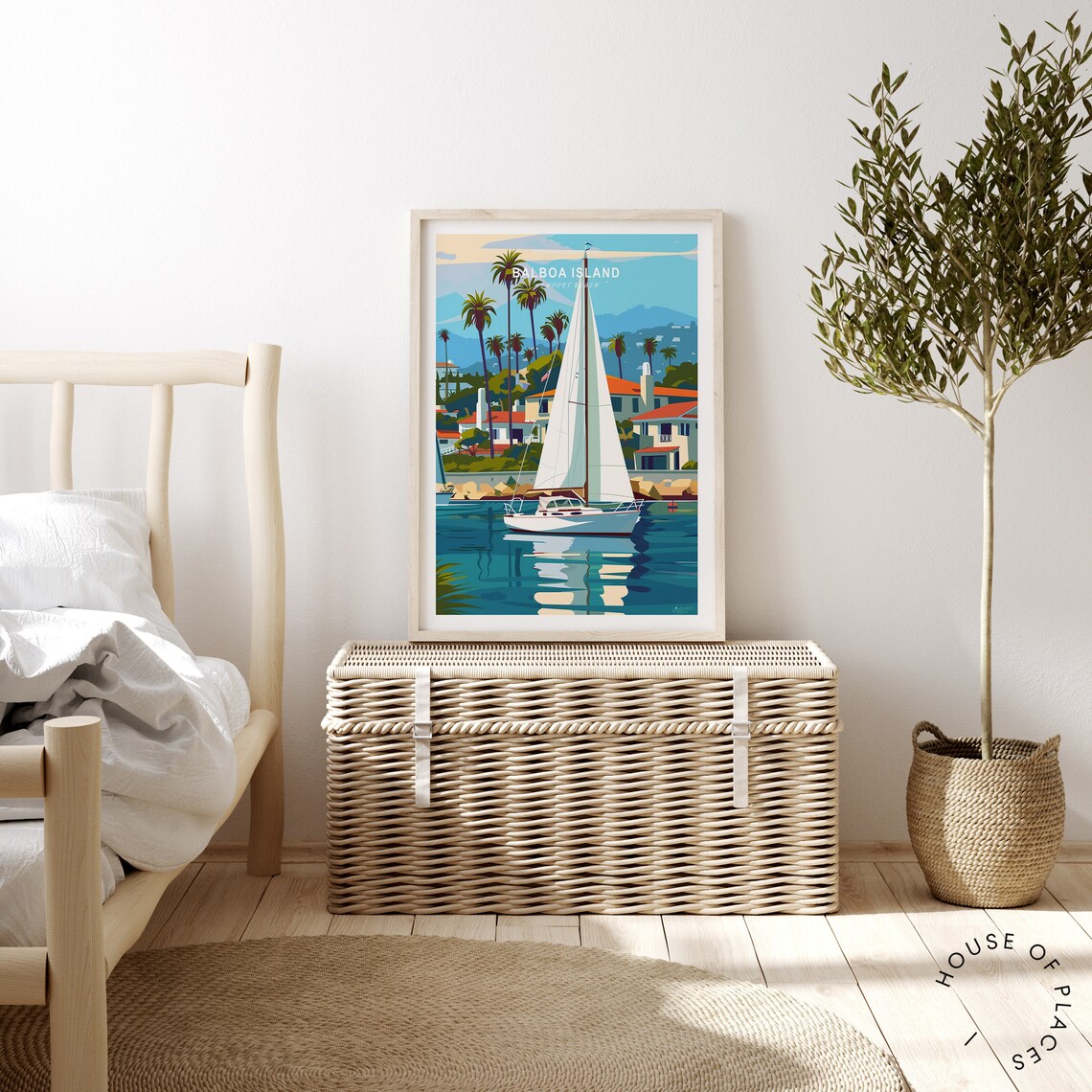 Balboa Island Travel Poster, Newport Beach Coast - Image 4