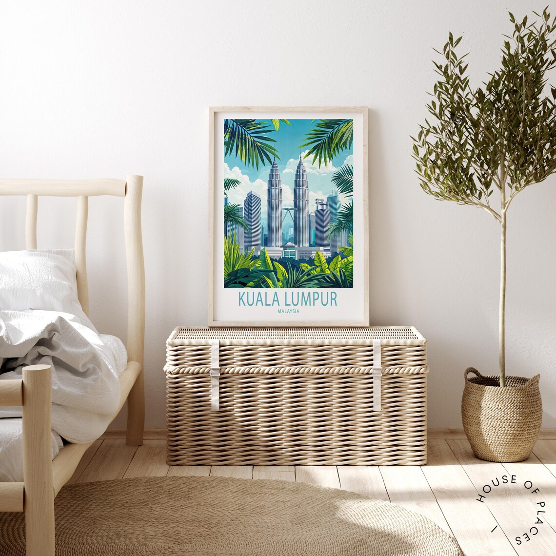 Kuala Lumpur Malaysia Petronas Twin Towers Skyline Cityscape Poster - Image 2